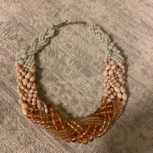 Pink beaded necklace